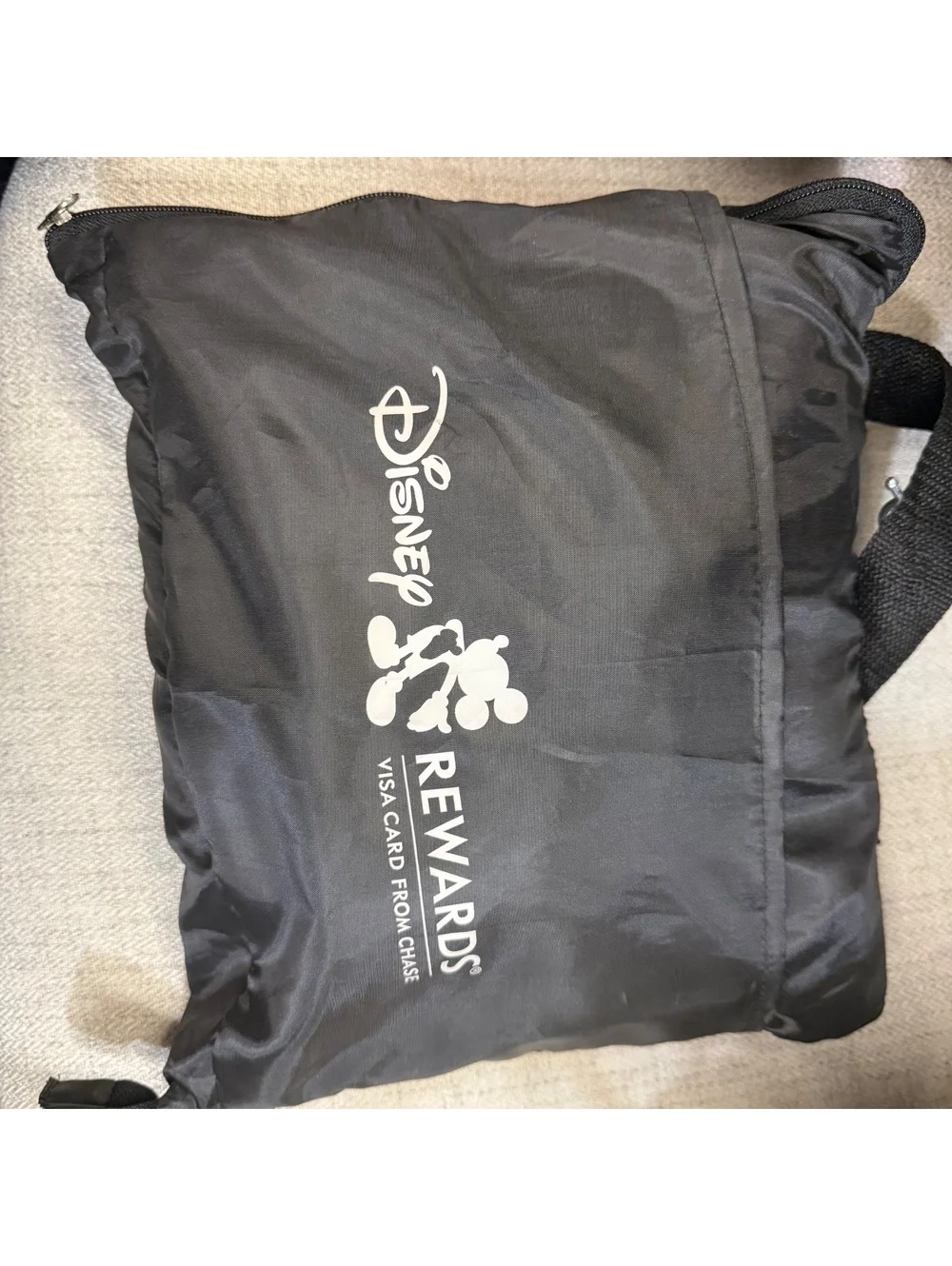 Disney Rewards Mickey Mouse Fold Up Picnic Blanket Bag Chase Visa Promo Cushion